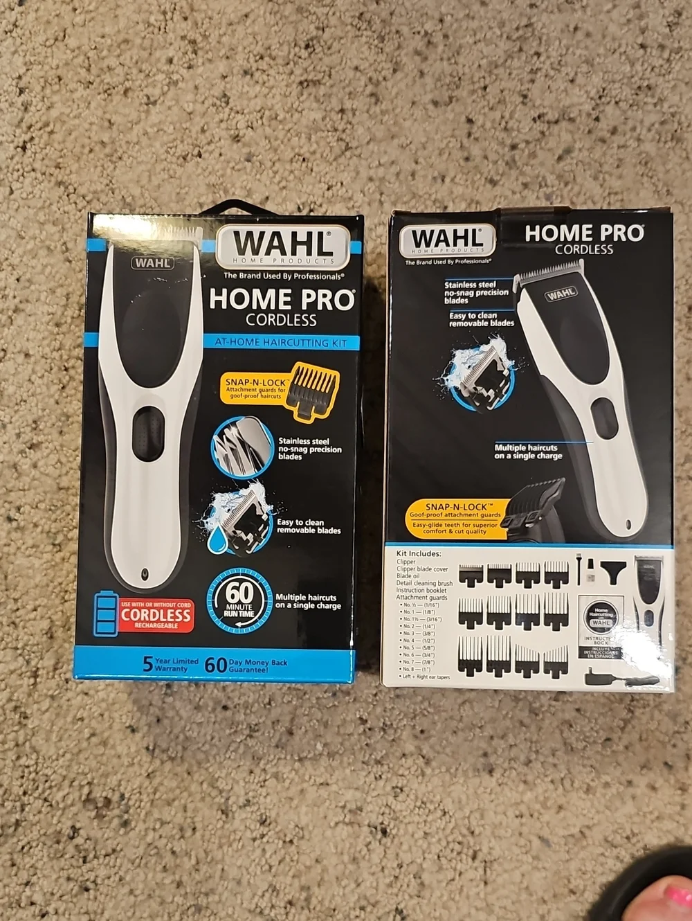 Wahl Home Pro Cordless Hair Clipper Kit - White & Black